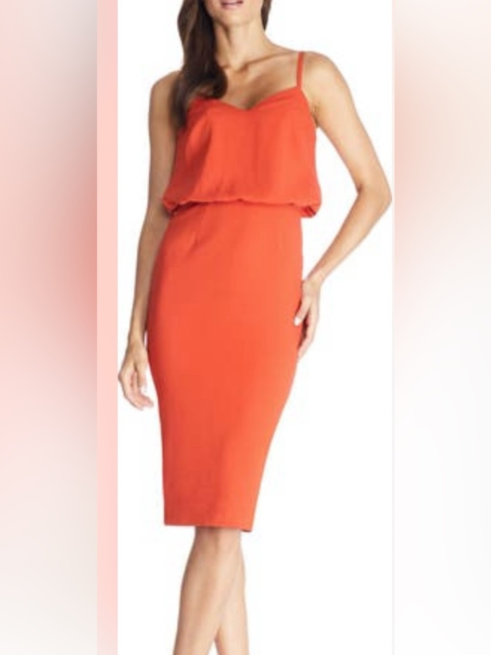 Dress the Population Alondra Blouson Sheath Dress